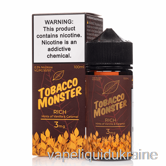 Vape Ukraine Rich - Tobacco Monster - 100mL 3mg